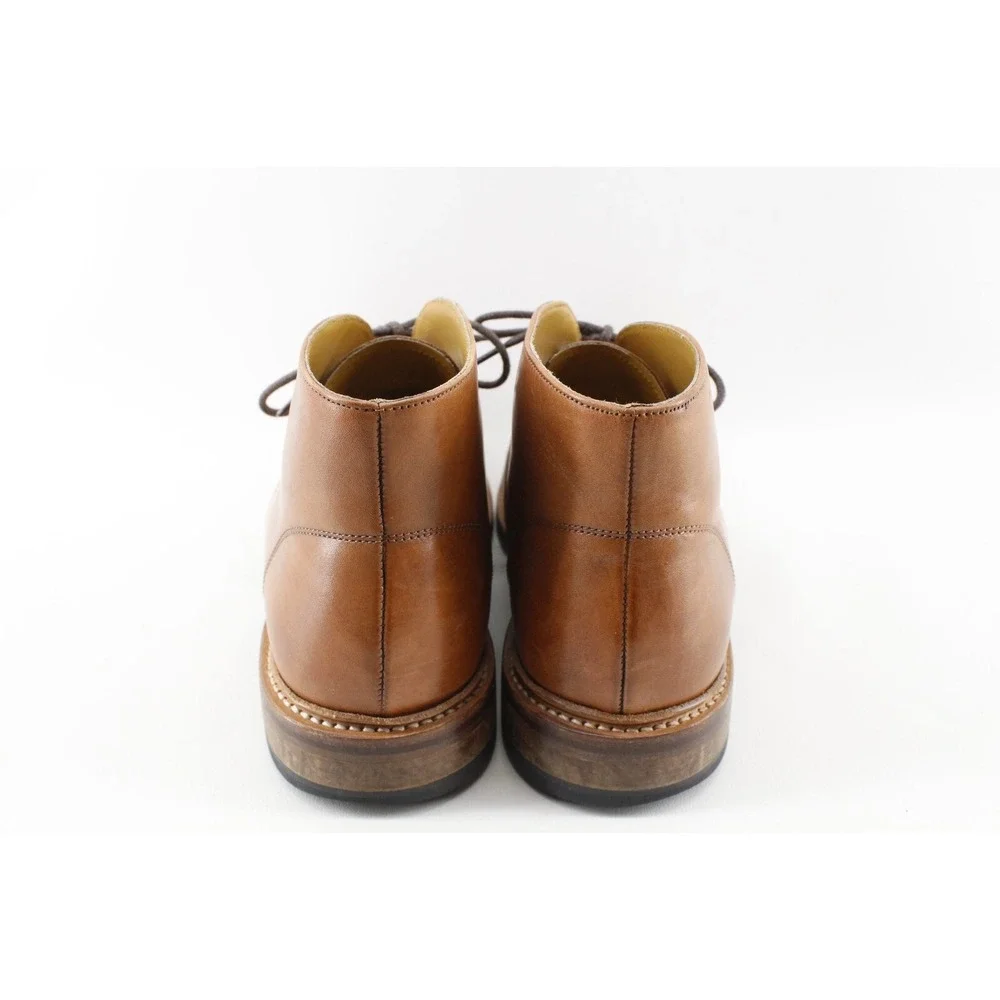 Stacy Adams Men's Brown Leather Smooth Toe Vintage Ankle‎ Boots Size 8 D